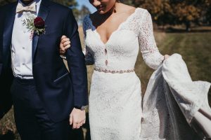 woman in wedding dress